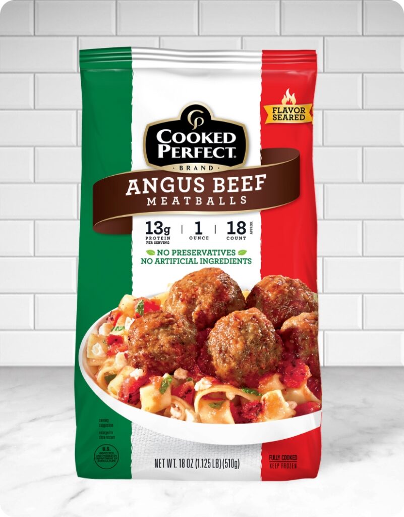 Cooked Perfect Angus Meatballs