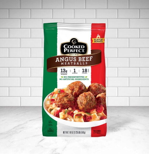 Cooked Perfect Angus Meatballs