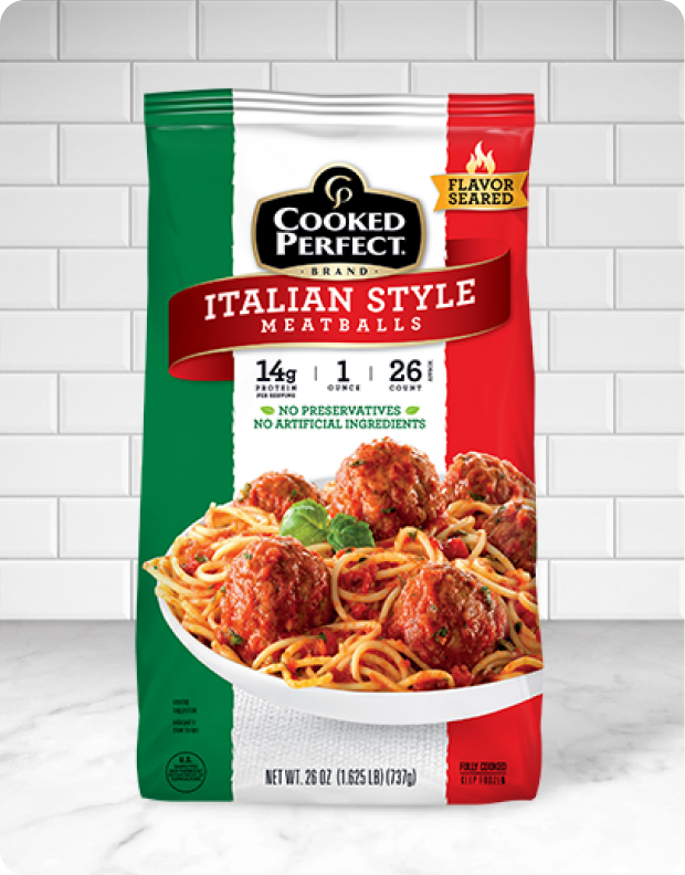 Cooked Perfect Italian Style Meatballs