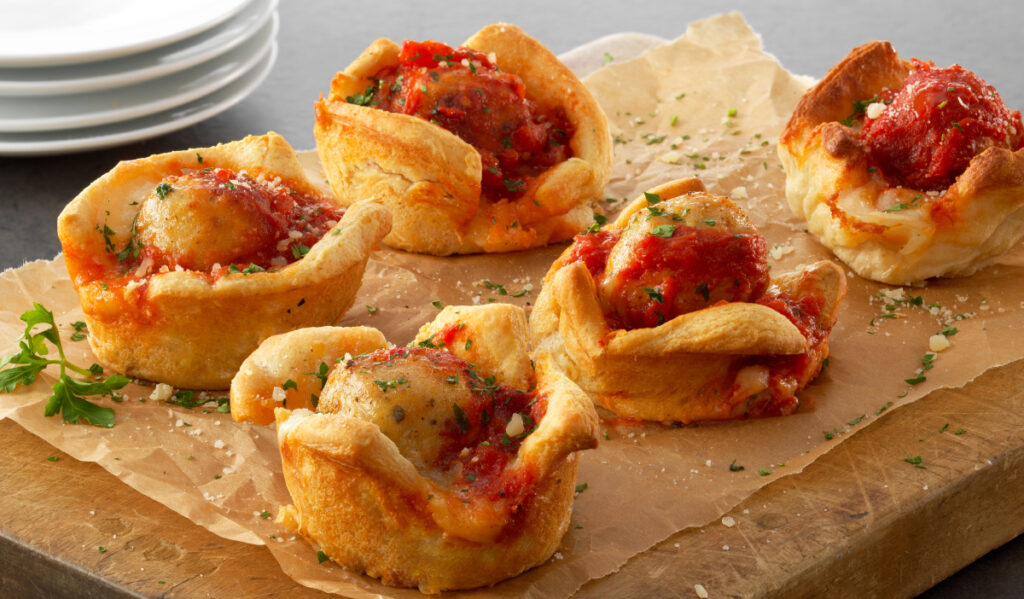 Chicken Parm Meatball Cups