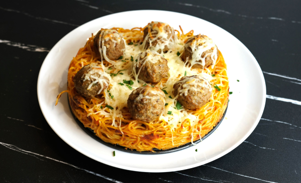 Spaghetti Meatball Pie