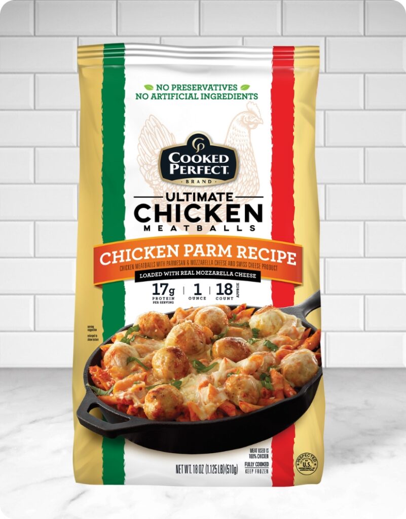Cooked Perfect Chicken Parm Meatballs