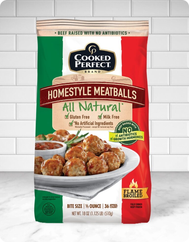 Cooked Perfect All Natural Homestyle Meatballs