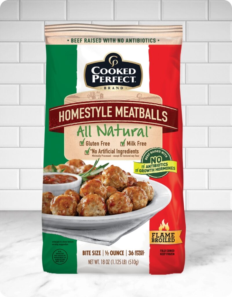 Cooked Perfect All Natural Homestyle Meatballs