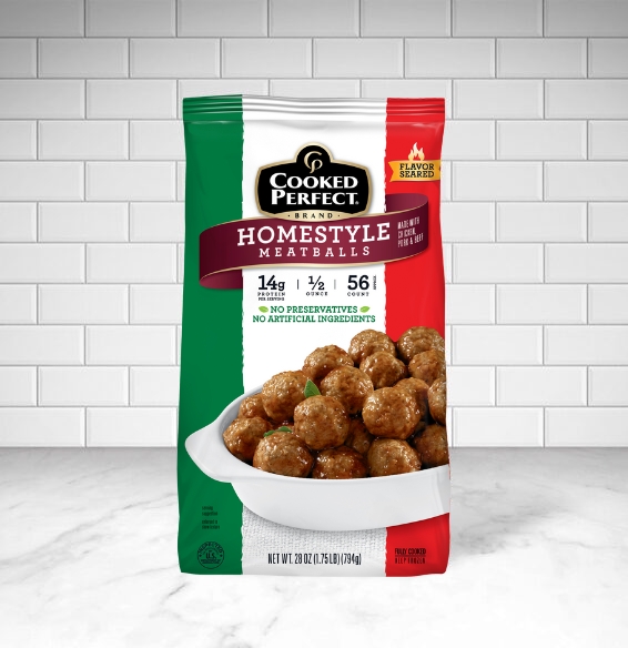 Cooked Perfect Homestyle Frozen Meatballs