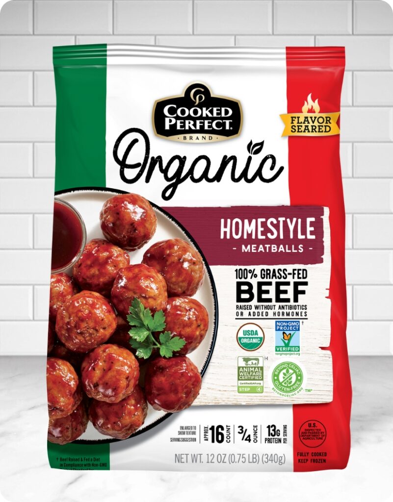 Cooked Perfect Organic Homestyle Meatballs