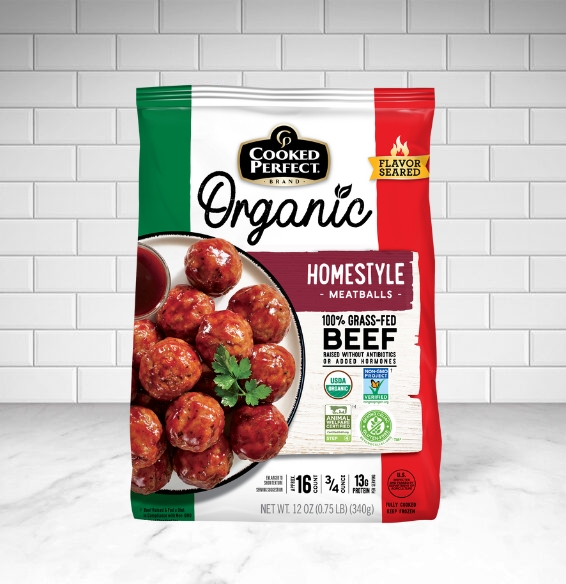 Cooked Perfect Organic Homestyle Meatballs