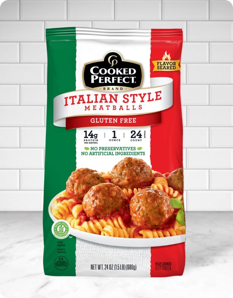 Cooked Perfect Gluten Free Italian Style Meatballs