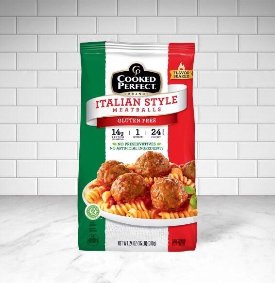 Cooked Perfect Gluten Free Italian Style Meatballs