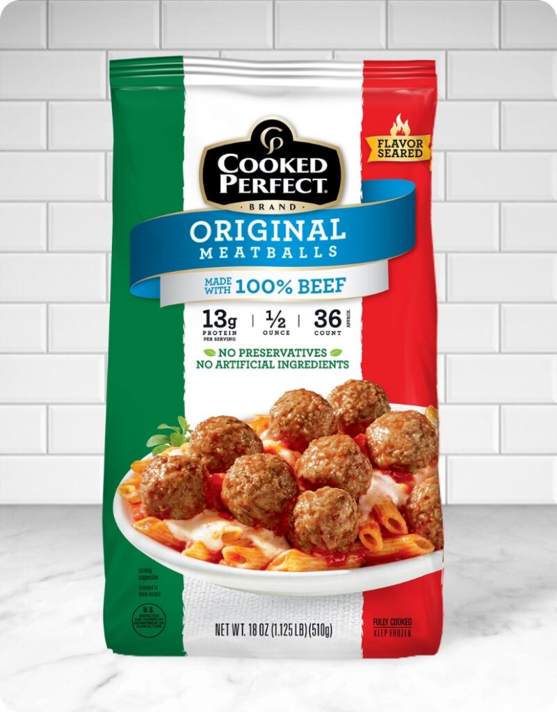 Cooked Perfect Original All Beef Meatballs