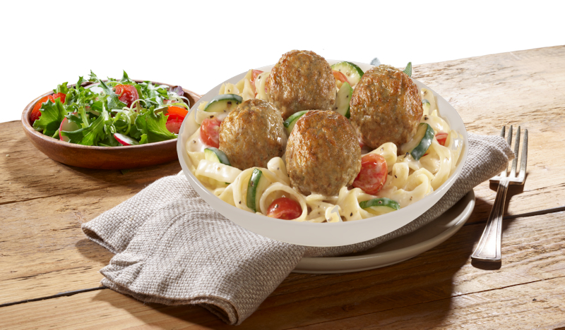 Turkey Meatballs Pasta Primavera Recipe