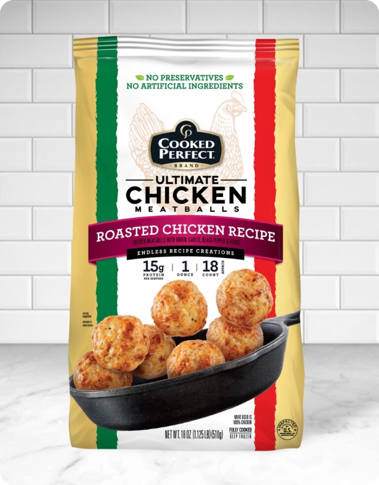 Cooked Perfect Roasted Chicken Meatballs