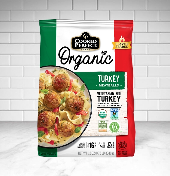 Cooked Perfect Organic Turkey Meatballs