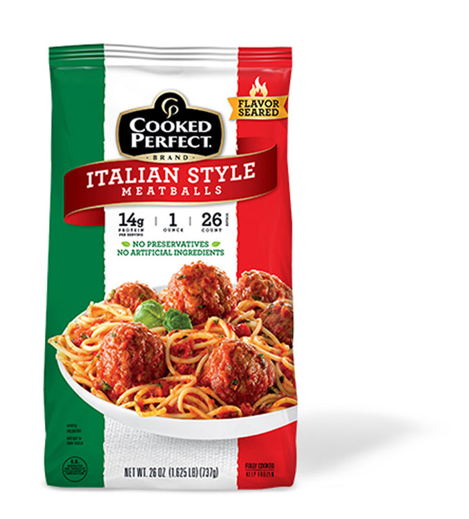 Cooked Perfect Italian Style Meatballs