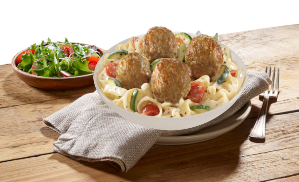 Turkey Meatballs Pasta Primavera Recipe