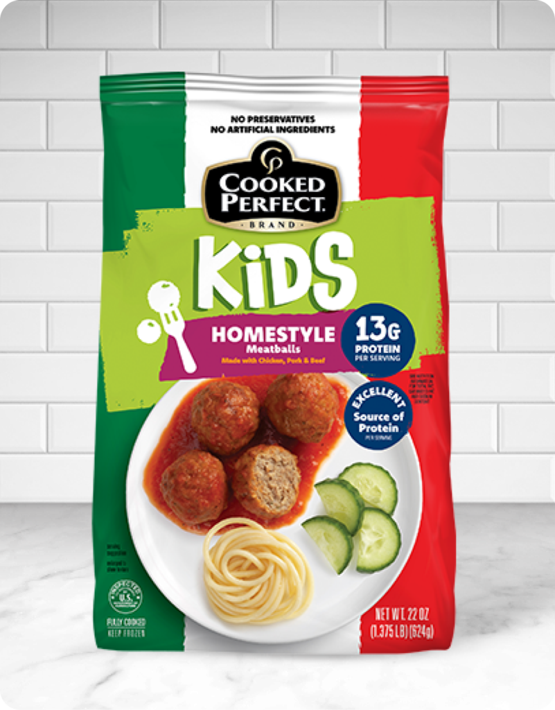 Cooked Perfect Kids Homestyle Meatballs