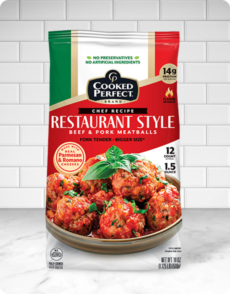 Cooked Perfect Restaurant Style Meatballs