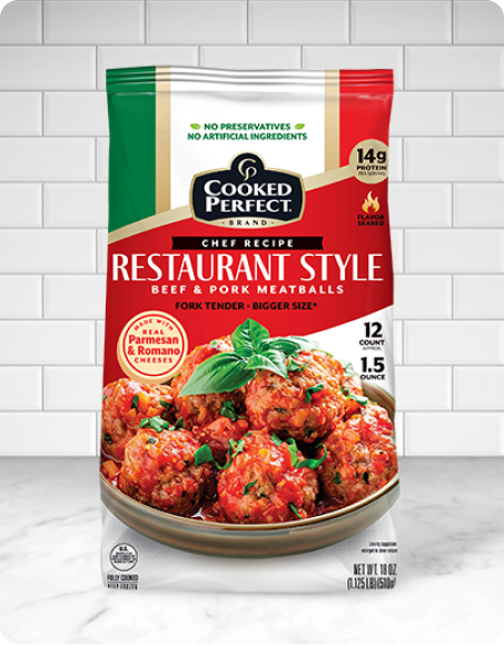 Cooked Perfect Restaurant Style Meatballs