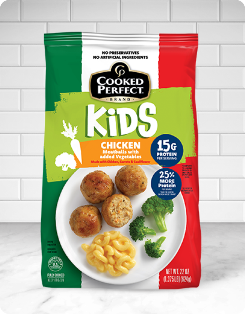 Kids Chicken Meatballs with added Vegetables