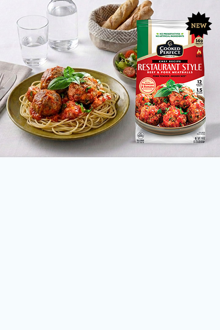 Cooked Perfect Restaurant Style Meatballs