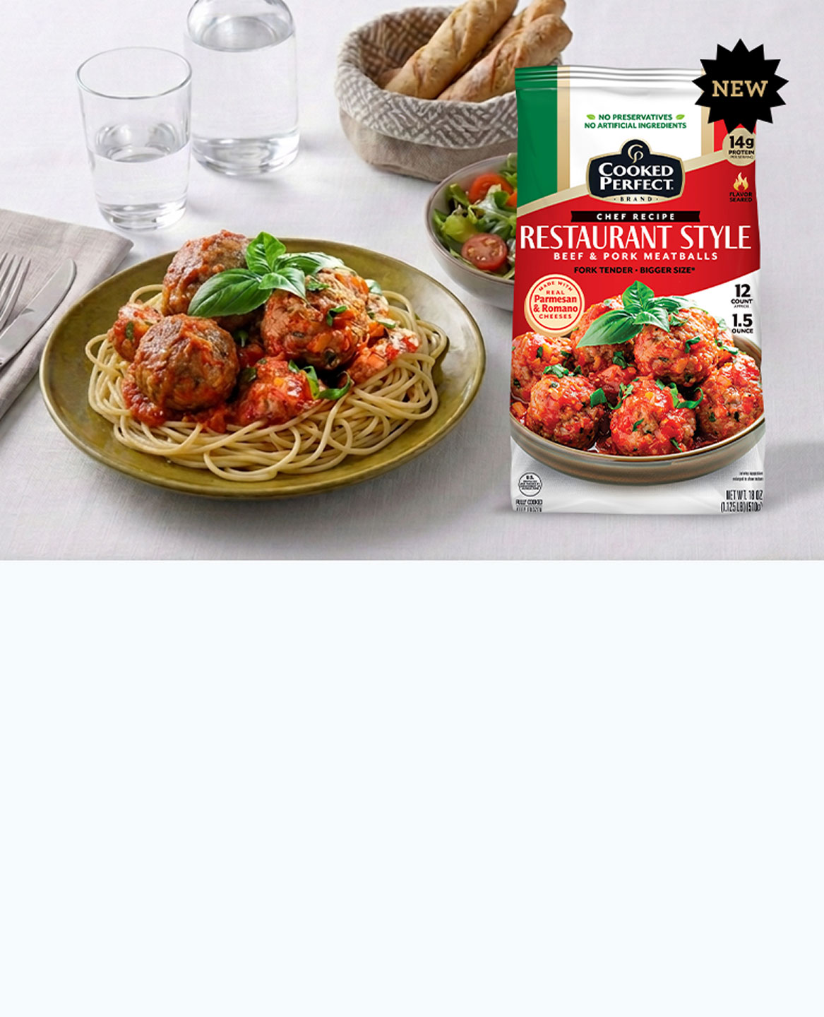 Cooked Perfect Restaurant Style Meatballs