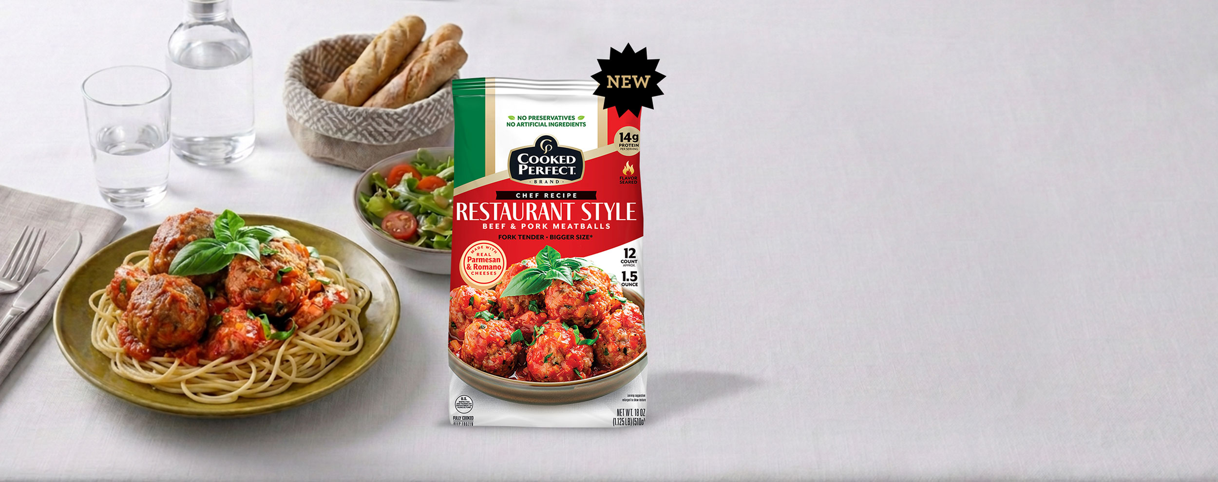 Cooked Perfect Restaurant Style Meatballs