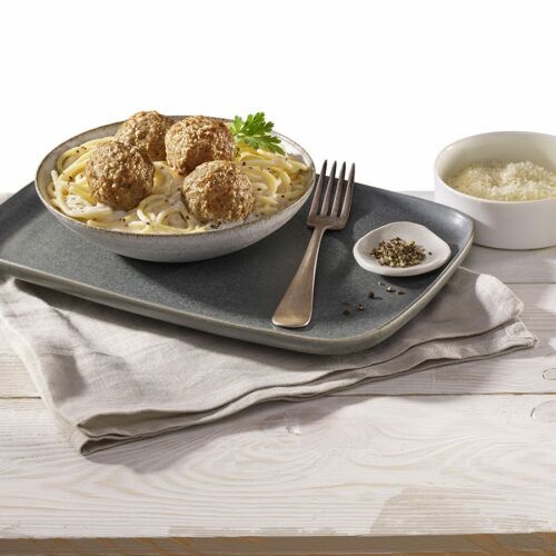 Turkey Meatballs With Spaghetti Cacio E Pepe Cooked Perfect